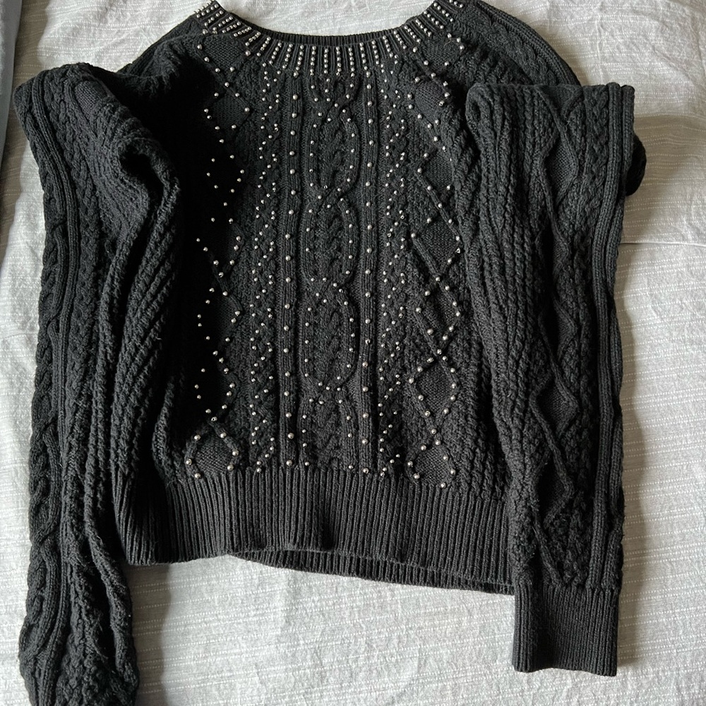 Beautiful black Cable knit sweater